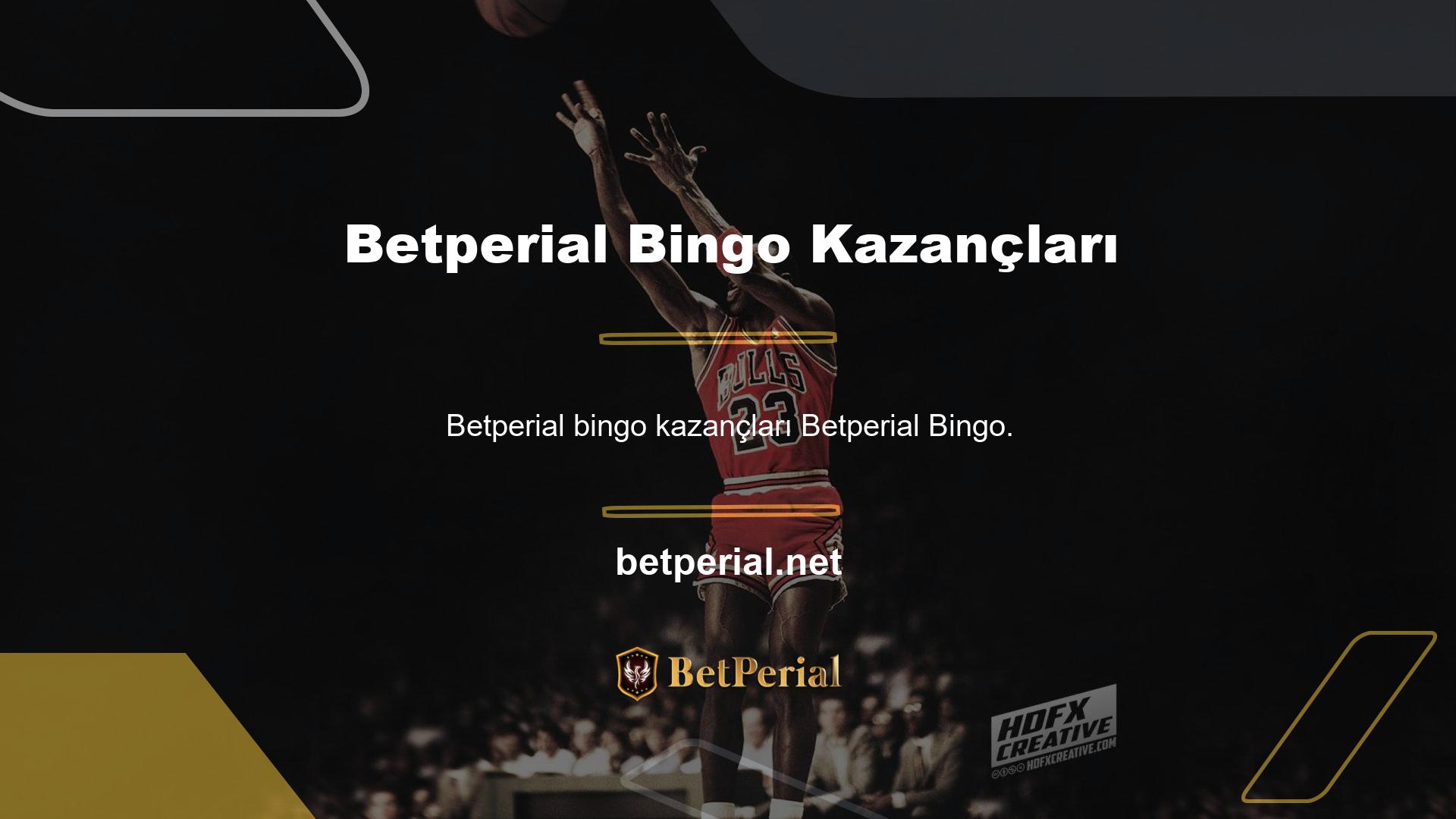 Betperial Bingo ilginç ve karlı kategorilere ayrılmıştır